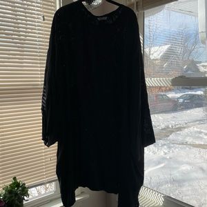 Nettle Studios Black Floral Swing Dress (OS+)